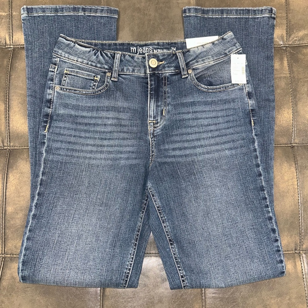 Maurices Blue Straight Leg Jeans with Vintage Wash